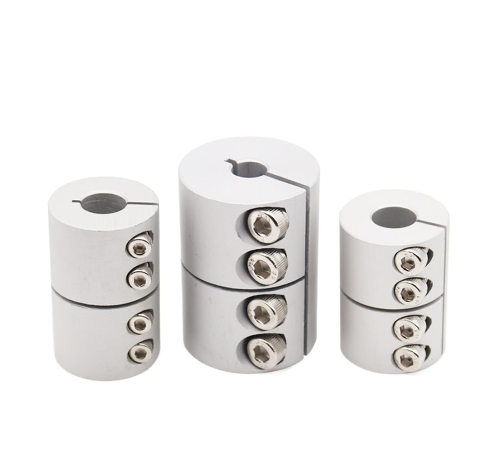 Rigid Coupling,Stainless Steel Rigid Coupling 1pcs D20L25 Rigid Coupling 3D Printer Parts Aluminium Alloy Shaft Coupler Screw(4x6.35)