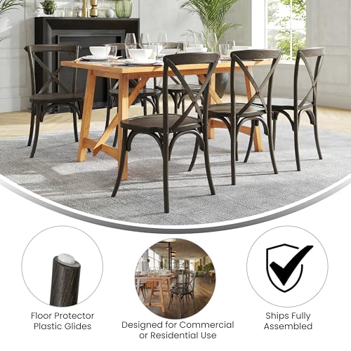 Image of Flash Furniture 2 Pack HERCULES Series Early American Cross Back Chair