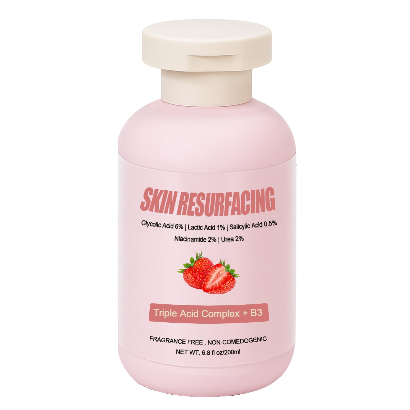 Strawberry Skin Treatment, Trystrawberry Legs Resurfacing Cream, Advanced Triple-Acid Complex For Keratosis Pilaris, Reduce Chicken Skin Bumps (1)