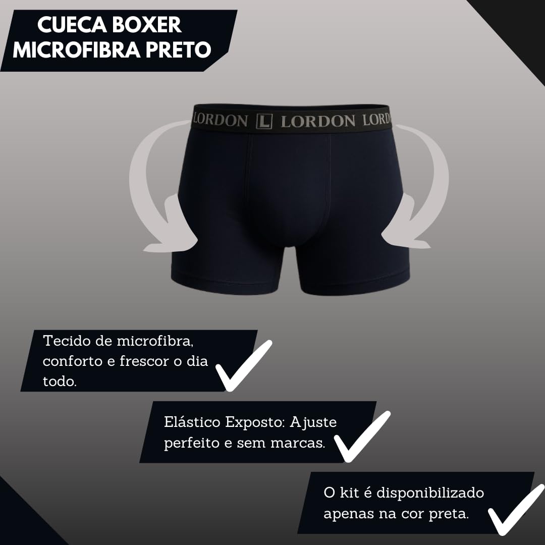 Kit 5 Cuecas Boxer Masculinas Pretas Microfibra Básicas Confortável Tecido Leve em promoção! Veja a oferta e mais achadinhos de Moda íntima 6 Hoje é o melhor dia para comprar Kit 5 Cuecas Boxer Masculinas Pretas Microfibra Básicas Confortável Tecido Leve com aquele preço maroto! Promoção! Aproveite a oferta! 6
