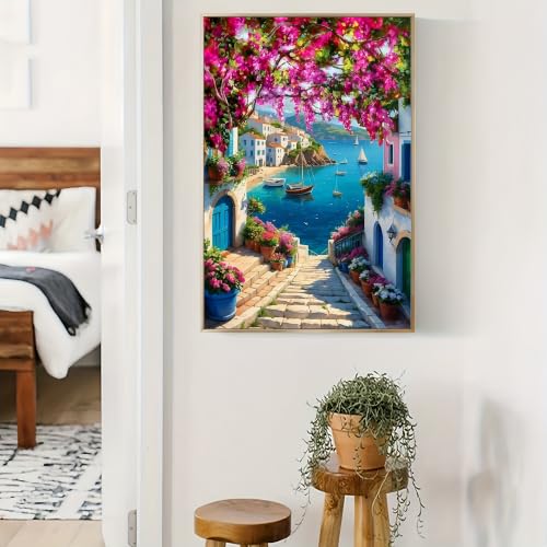 Póster de pueblo costero en 40x50cm: decoración de pared para salón 5