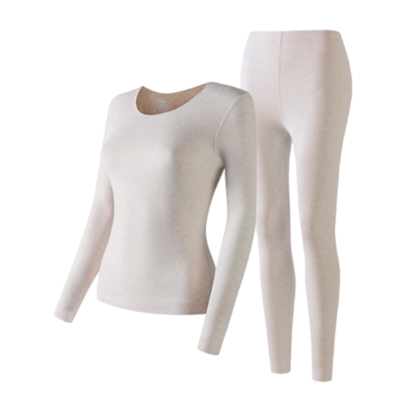 Sous-vêtements thermiques pour femmes, costume chauffant sans couture, soie et cachemire, fond épais et serré,H-L