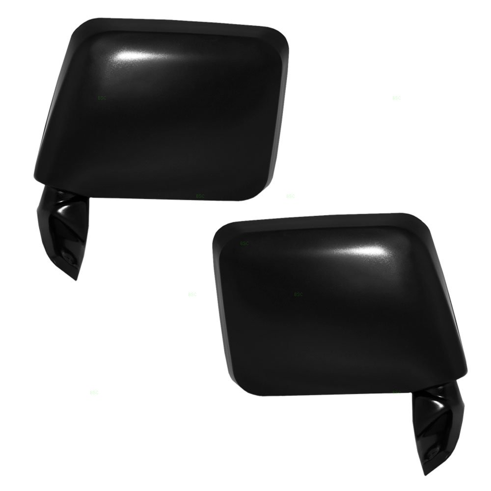 Pair Black Manual Side View Mirrors For Ford Ranger (1983-1992) & Bronco II (1984-1990)