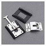 - Farbe: Wie gezeigt. RONGSHU 1 Paar Metall-T-Style-Eingangstür-Fang-Edelstahl-Halter für RV-Camper-Anhänger (Color : Silver)