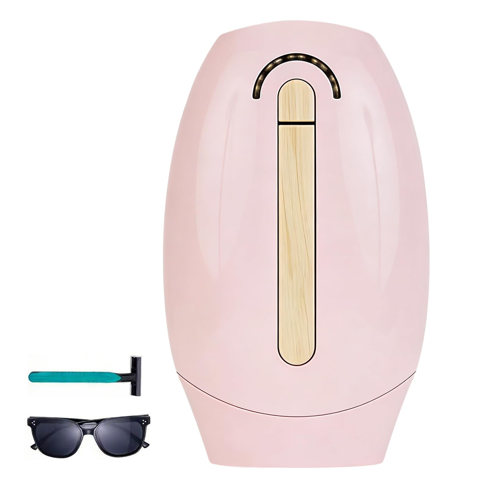 Epilatore IPL Laser setoso, con occhiali di protezione e rasoio, 5 livelli, tecnologia freddo indolore, 1.000.000 impulsi luminosi, per viso, ascelle, braccia, zona bikini e gambe