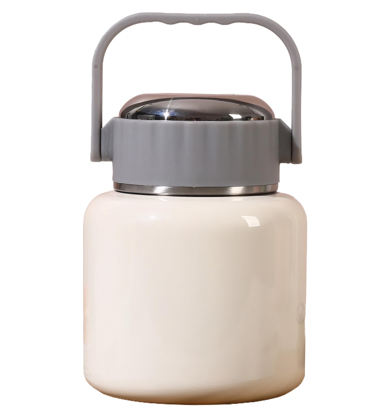 Meichoon Insulated Food Container 500ml 17oz Premium 316 Stainless Steel Keep Warm Leak Proof & Durable for Heat Retention Cold Storage Meal Prep & Healthy Eating White