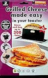 KitchenCraft – Juego de 2 Bolsas Reutilizables para Sándwiches, Revestimiento Antiadherente, Plástico, Color Negro, 20,5 x 14,5 cm