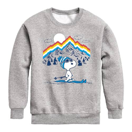 HYBRID APPAREL - Peanuts - Snoopy Mountain Retro - Toddler & Youth Crewneck Fleece Sweatshirt