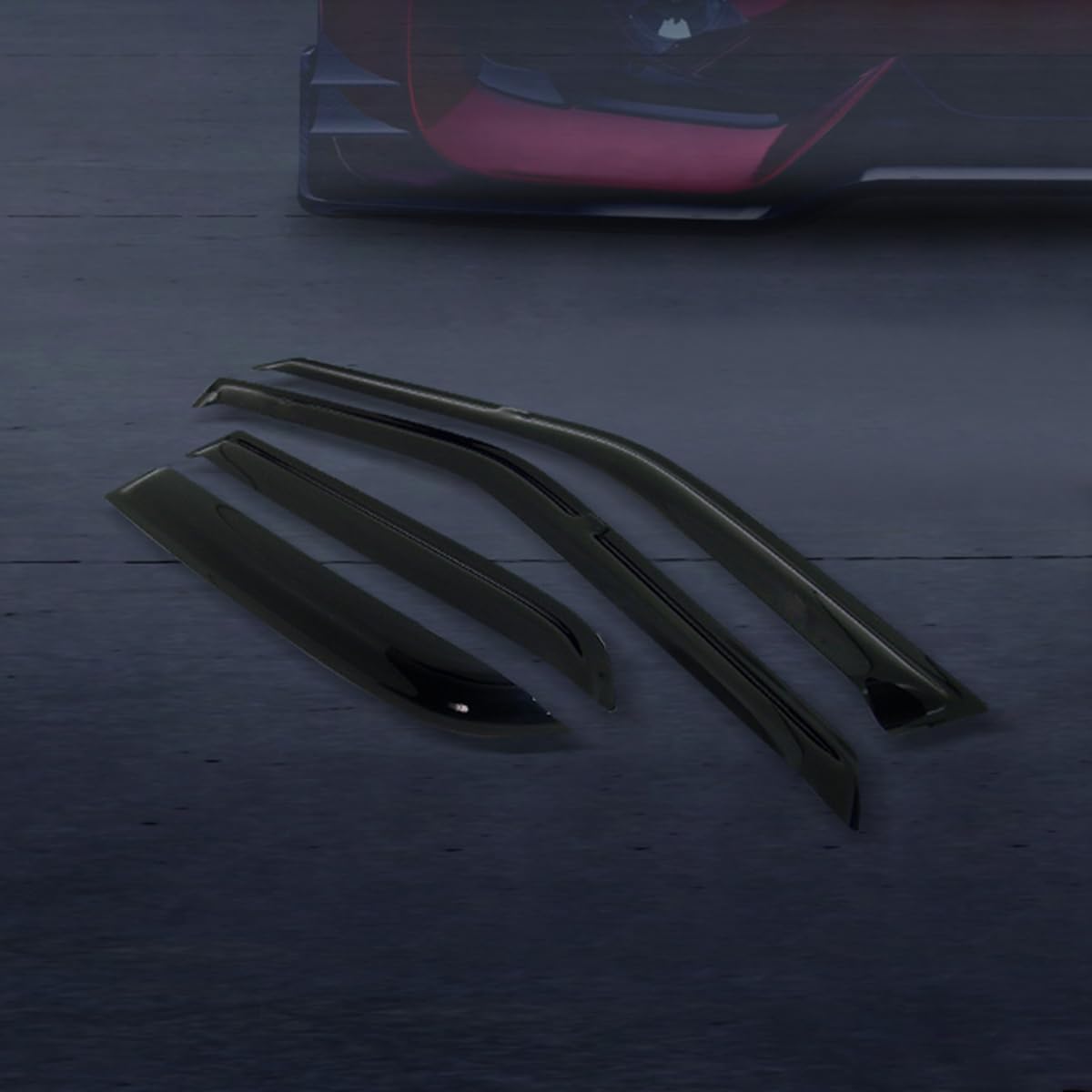 R&L Racing Sun/Rain Guard Deflector Side Window Visors 4PC Compatible with 1990-1993 for Honda Accord