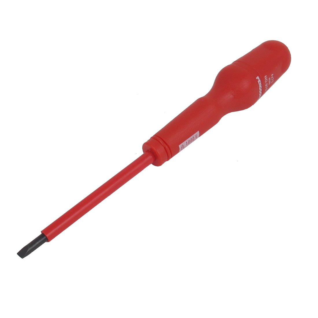 uxcell 4mmx75mm Shaft 4mm Tip Insulated Flat Head Slotted Screwdriver