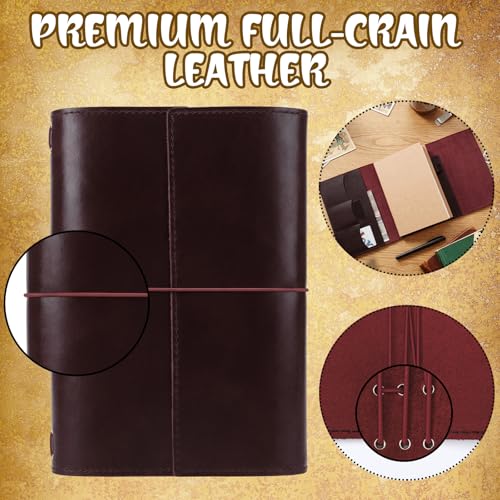 Carnet A5 en cuir véritable Eaasty rechargeable pour écrire