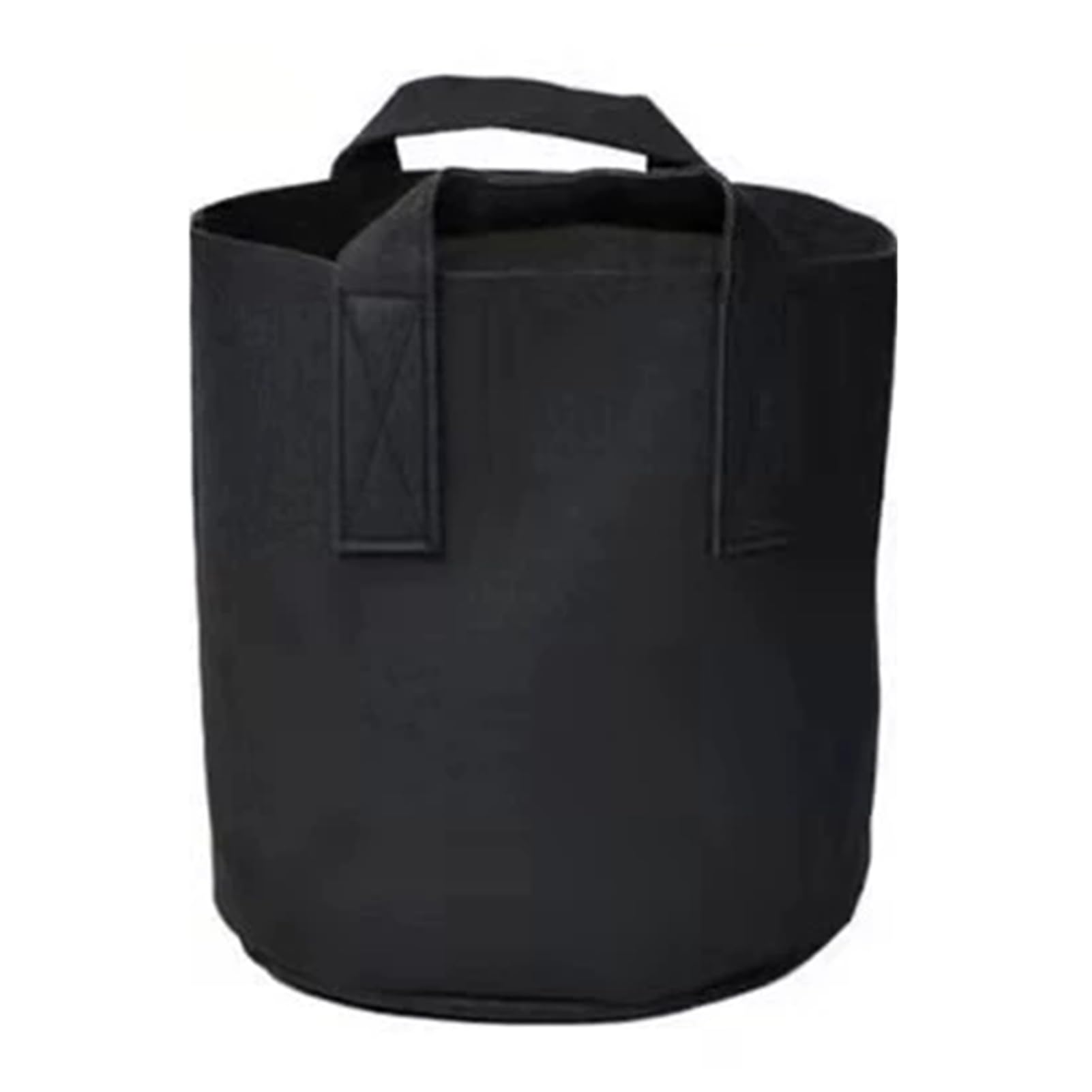 Worparsen Vegetable Grow Bags,Potato Grow Bag,Plant Grow Bags with Handles,Breathable Non-Woven Durable Fabric Planting Pots for Vegetables,Herbs,and Flowers Black L