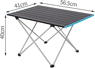 OROXCO Acampamento dobrável leve, mesa de piquenique portátil acampamento ao ar livre mesa dobrável portátil ultraleve liga de alumínio dobrável piquenique mesa de churrasco (cor: médio)