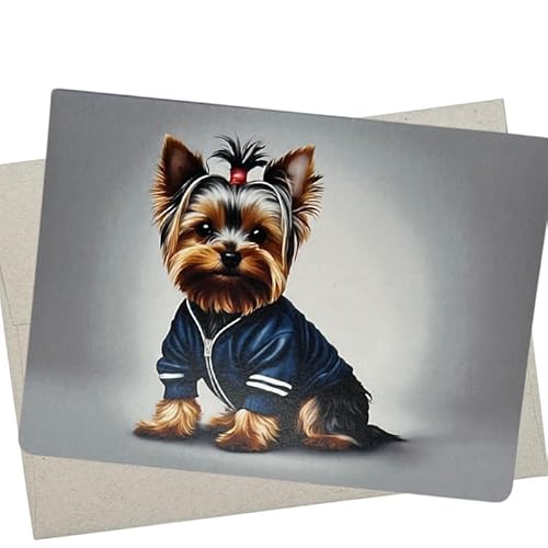 Whitman and Daughter Yorkie Tracksuit o[Xf[J[h (v~AJ[h1A5×7C`) [NV[eAJ[h  aA肪ƂAȂ̂ƂlĂ悤Ȃ@ - 736