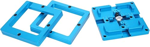 Miniatura 9 de BGA Reballing Rework Station - Plantilla de doble marco, kits de soldador de plantilla de 3.150 x 3.150 in, estación de soldadura para fijación