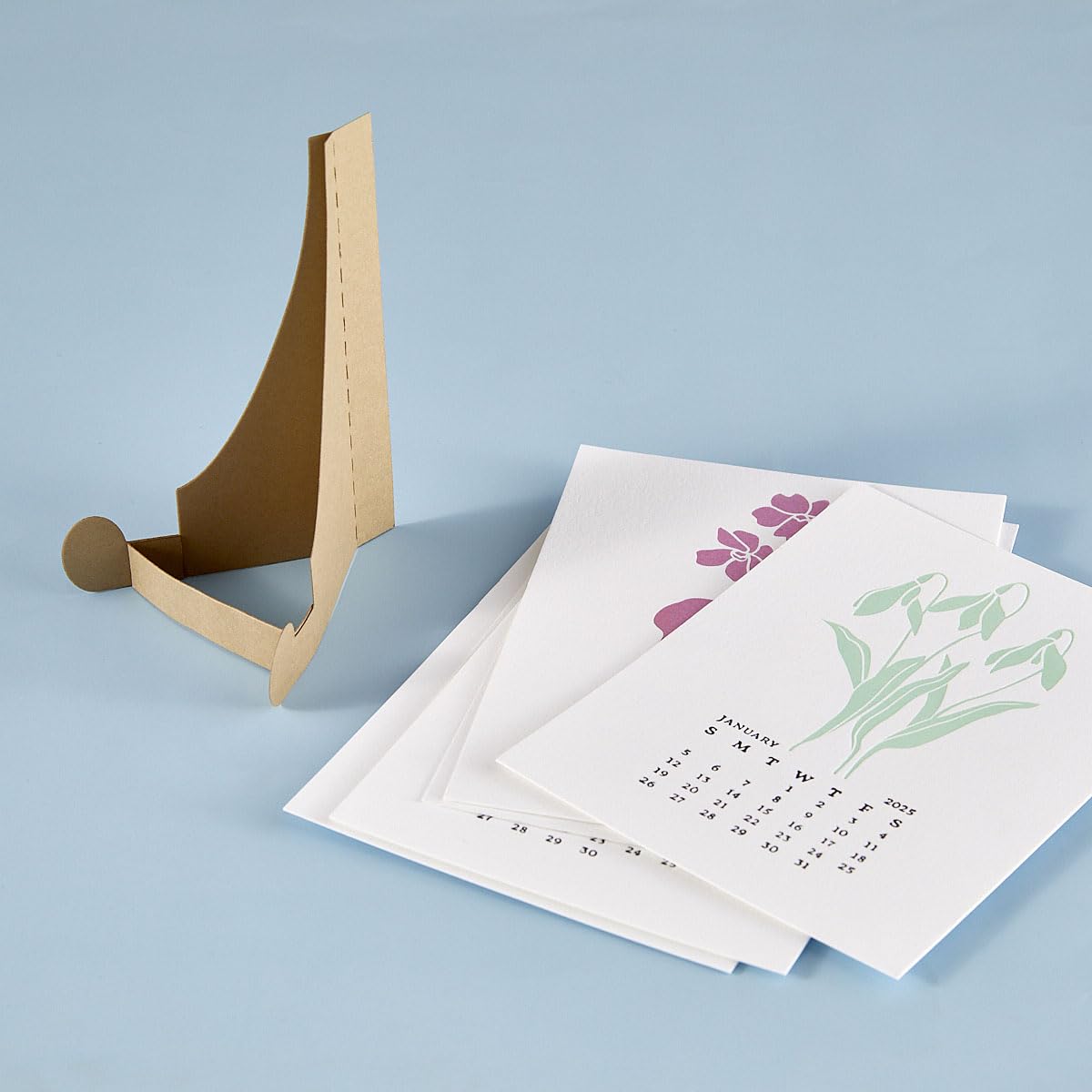 Spellbinders 2025 Calendar Press Plates and DIY Easel BetterPress Dies Bundle from The Florals Through The Year Collection, Metal, ONE - Image 4