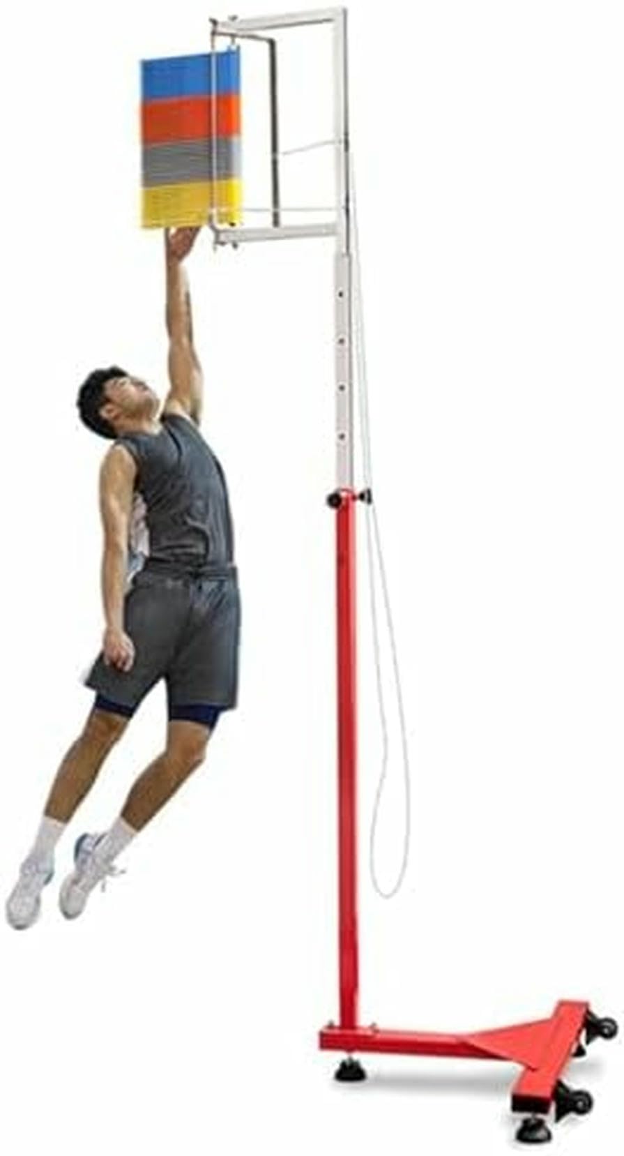 Vertical Jump Meter et dispositif d'entraînement à saut haut ajustable de 1,7m à 3,6m