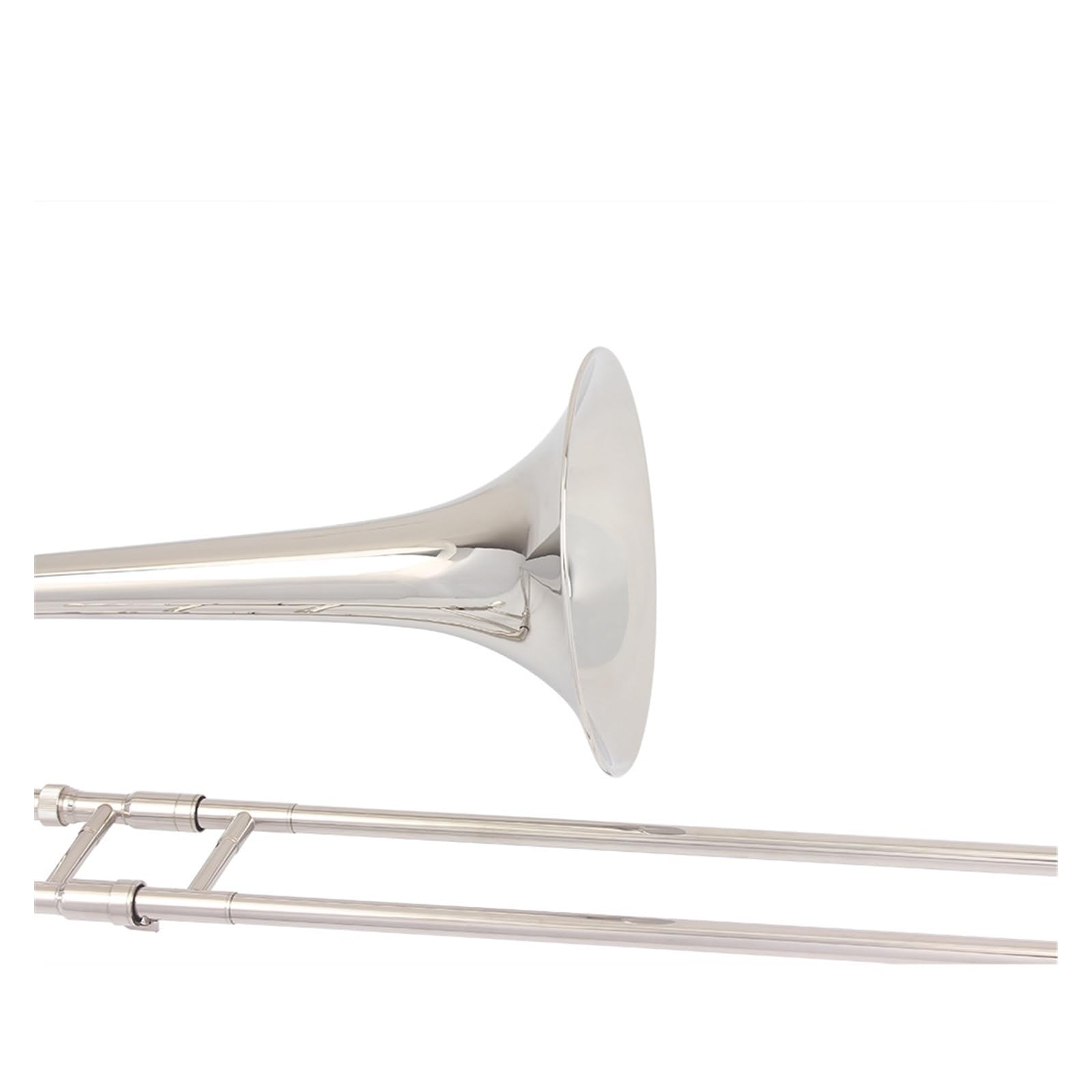 Puzon Puzon altowy B dur instrument dęty blaszany odpowiedni dla początkujących profesjonalistów(Silver)