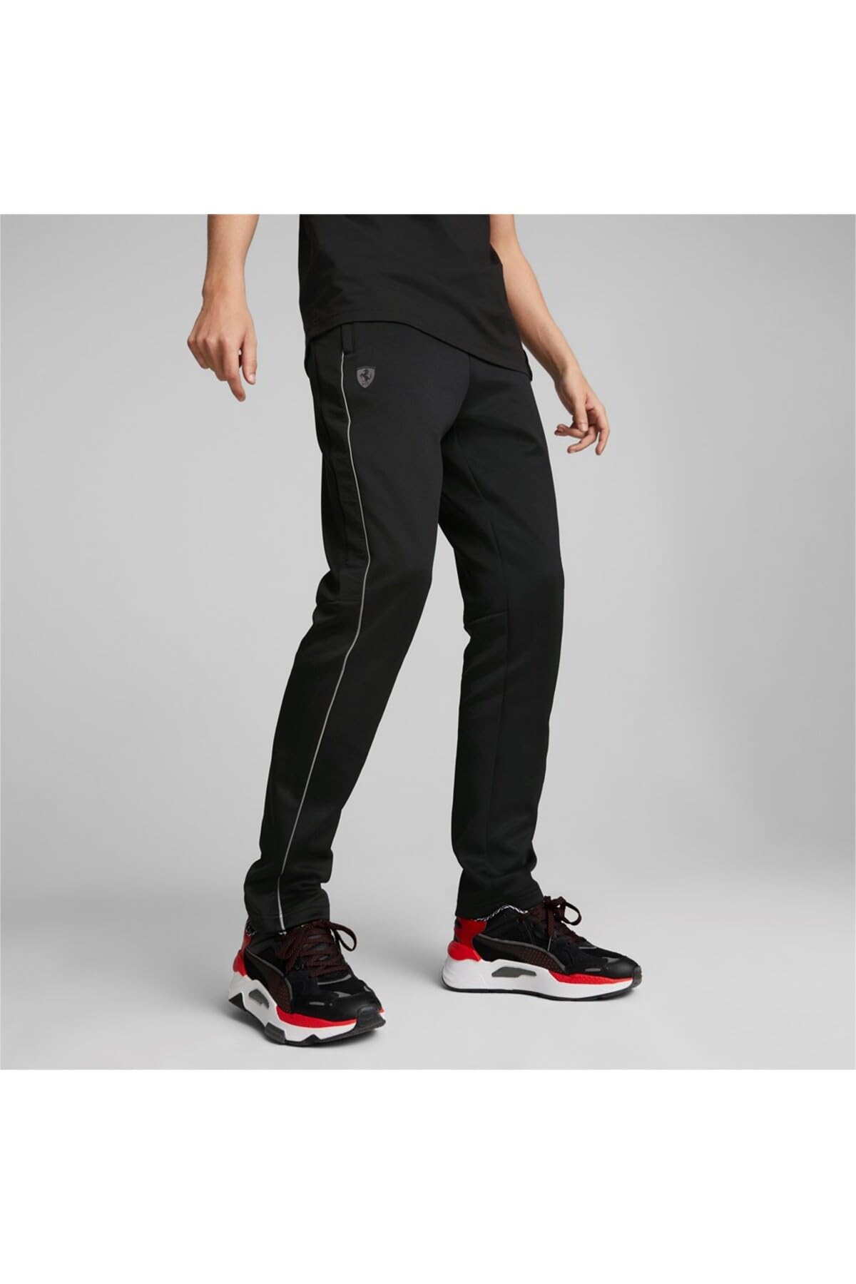 PUMA Męskie spodnie dresowe Scuderia Ferrari Style MT7, Czarny, S