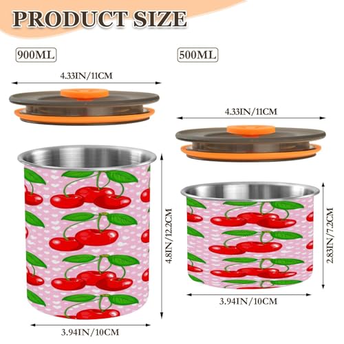 Contenedor hermético para café acero inoxidable 17oz miniatura 2