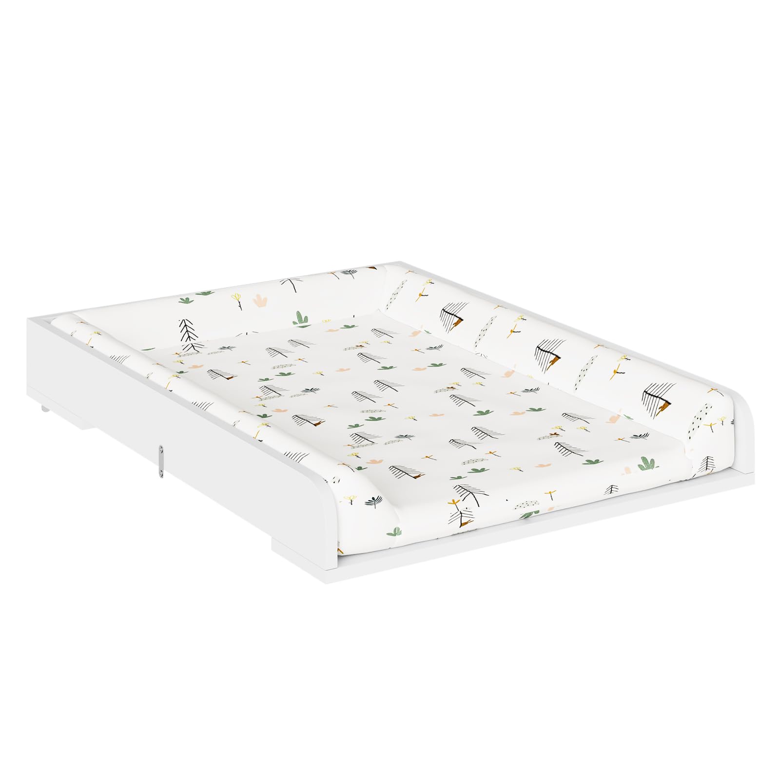 WOLTU Plan à Langer Universel en MDF Amovible avec Profondeur réglable 46,5–50 cm, pour Commode 60x80x10 cm, Blanc