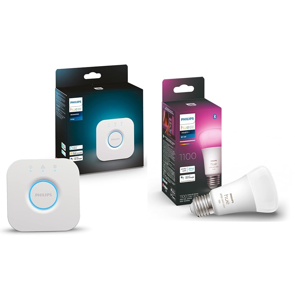 Amazon | 【セット買い】Philips Hue スマートリモコン ブリッジ 遠隔 