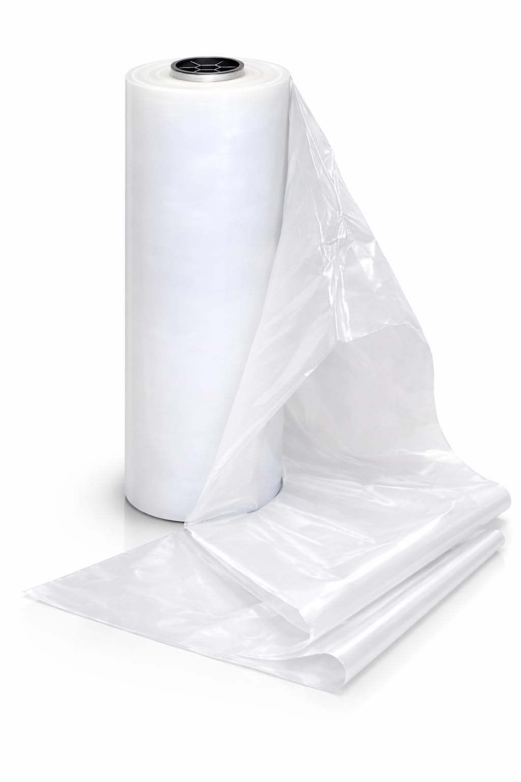 Norkan 19" x 500' Lay Flat Negative Air Ducting/Tubing, Clear, 2.25mil, Air Scrubber Exhausting