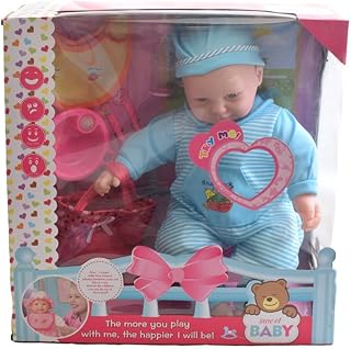 لعبة عروسة بيبي للأطفال مع اكسسوارات - متعددة الألوان