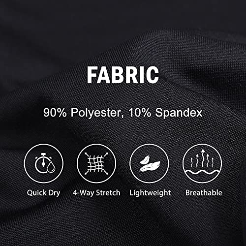 BALEAF Women's Athletic Shirt Workout Top Running Yoga Lightweight Quick Dry Short-Sleeved Crewneck Tee Black XL