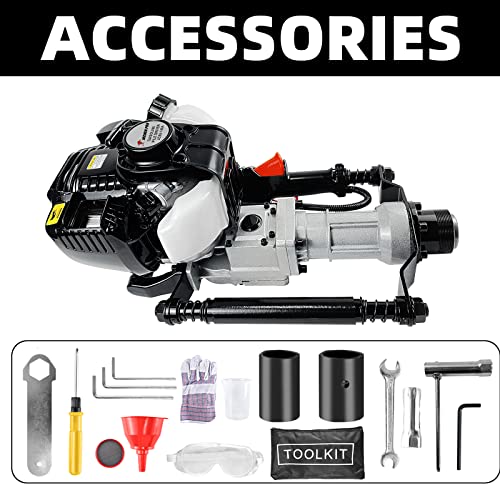4 Stroke 38CC JKCHEN Gas Powered T Post Driver Hammer Drills, Gasoline