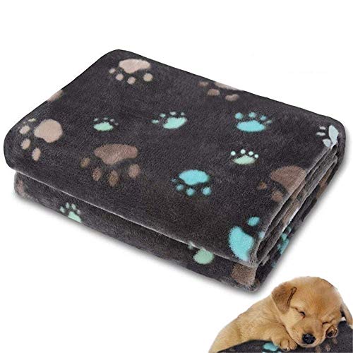 Gertok Hundedecken Kuscheldecke Hund Hundebett Zubehör Hundekiste Mat Waschbares Hundebett Hundekiste Bett Welpendecken Hundebett klein Weiche Decke Gray,70 Cover