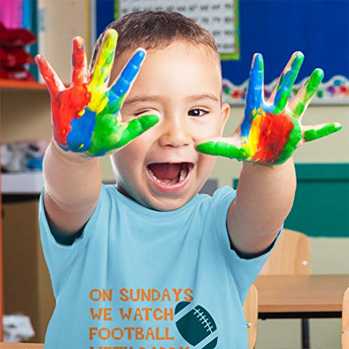 Toddler T-Shirt On Sundays We Watch Football with Daddy Dad Father's Day Clothes2