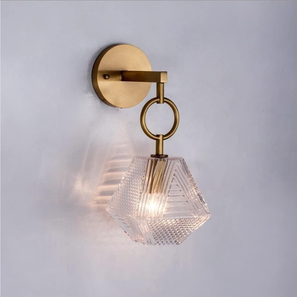 Suspension LED en cristal transparent, luminaire design D39cm idéal pour une salle à manger