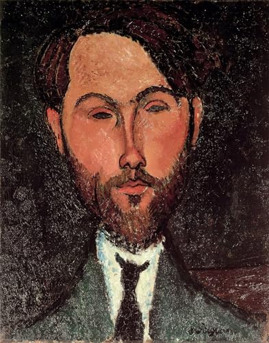 Cuadro Leopold Zborowski de Modigliani, cartel abstracto ZHAOSHAN para decoración de 60x90cm