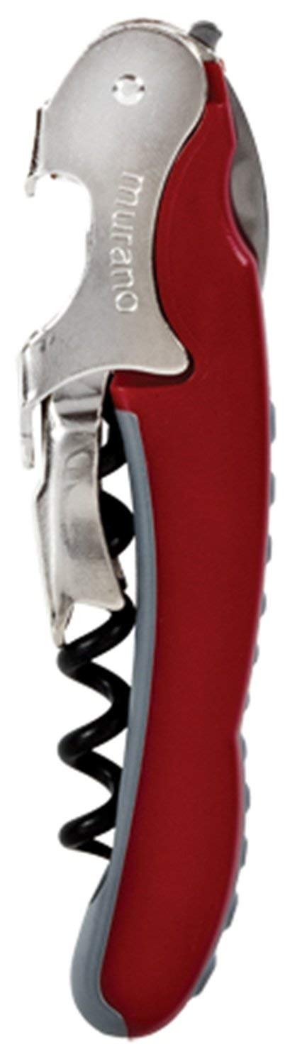 Double Power Waiter's Soft-touch Corkscrew - Burgandy by Rialto/Murano