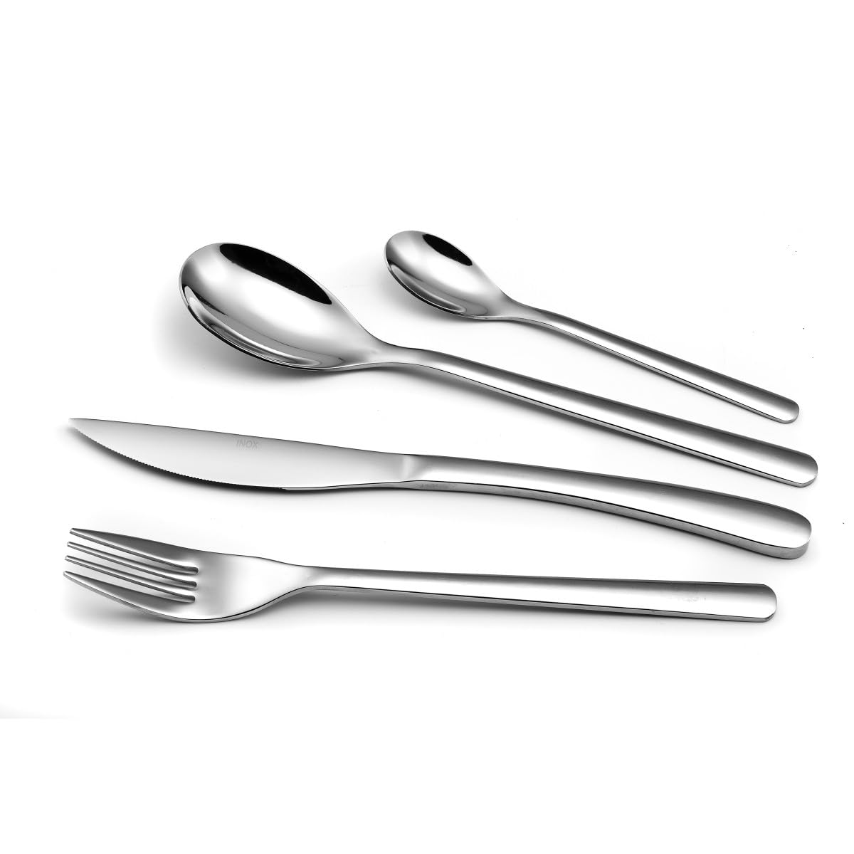 Amefa Semplice Set di Posate da 24 Pezzi per 6 Persone, Acciaio Inossidabile