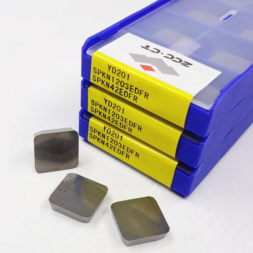 Tool Part for SPKN1203EDFR YD101/SPKN1203EDFR YD201/SPKN1203EDFR YBG102/SPKN1203EDFL YBG102 SPKN1203 CNC Inserts 10pcs/Box - (Angle: SPKN1203EDFR YBG102 / Shank Diameter: 100pcs (10 Box))