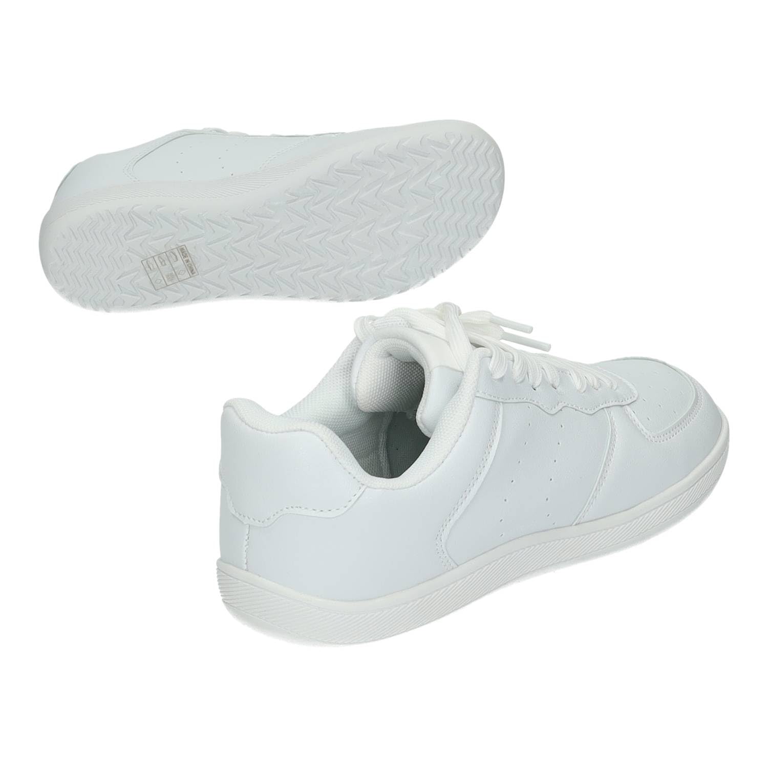 DEMAX 7-1225A Deportivas Barefoot 7-1225A. Blancas para Mujer con Plantilla cómoda y diseño Casual versátil,DEMAX Mujer Deportivos