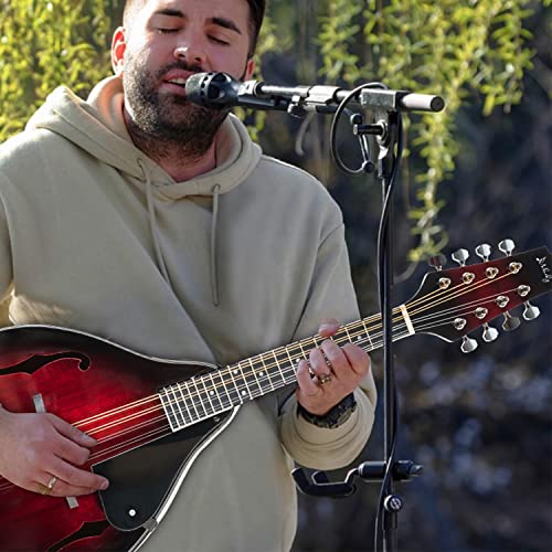 Mandoline acoustique style A à 8 cordes avec kit de démarrage rouge Mulucky