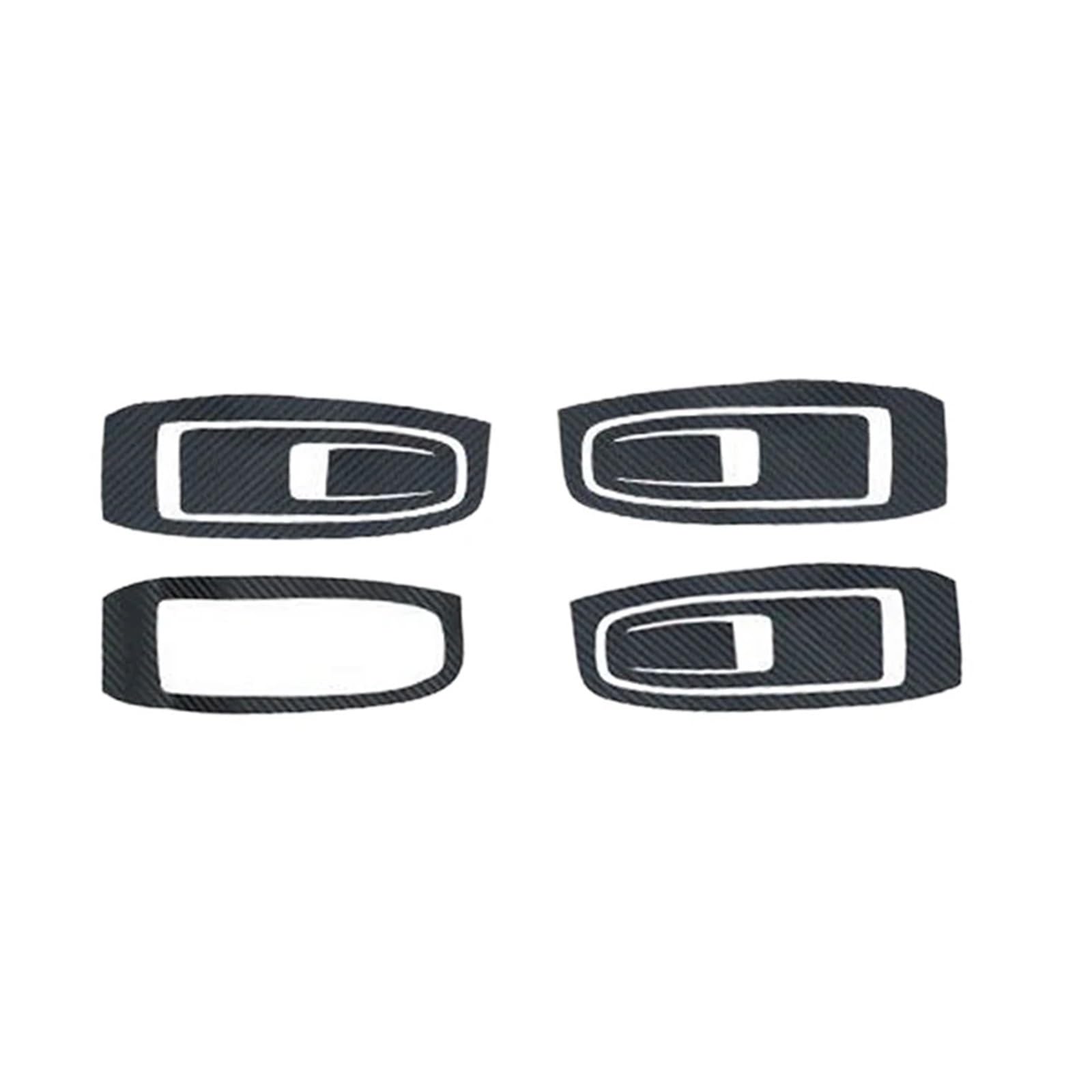 Interior Cover Trim Sticker 4Pcs Carbon Fiber Grain Window Glass Lift Lifting Panel Stickers Covers Trims Plastic for Subaru for Outback 2020 2021 2022
