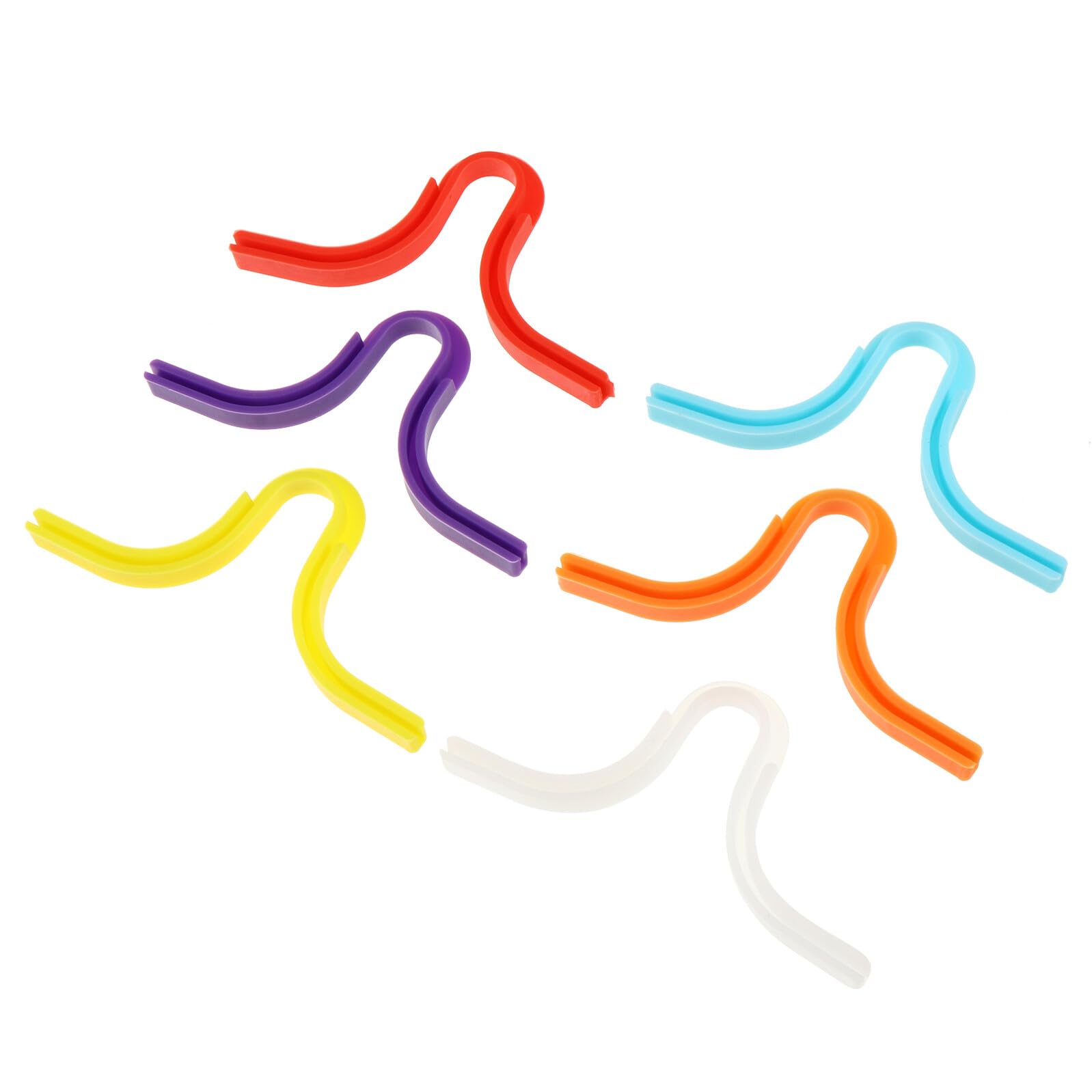 Angoily Lot de 6 Clips Nasaux en Silicone Confortables Anti-buée pour Masque, Protection Contre la Buée sur Lunettes pour Adultes, Garçons et Filles Couleur Aléatoire