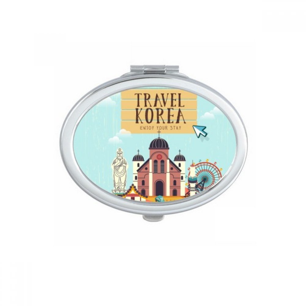 Miroir de maquillage Séoul Gwanghwamun pour vos retouches beauté express en voyage et au bureau