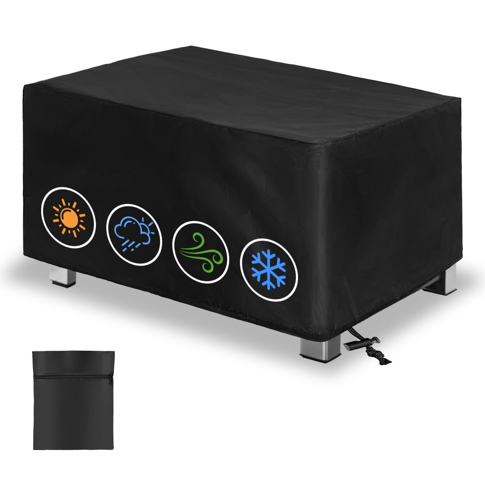 OFFCUP Grillabdeckung Wetterfest, Grill Abdeckhaube, 210D Oxford, Gasgrill Grillabdeckung Abdeckplane Reißfest BBQ Cover, Winddicht, UV-Beständiges, Rost und Schimmel(61 * 48 * 33cm)