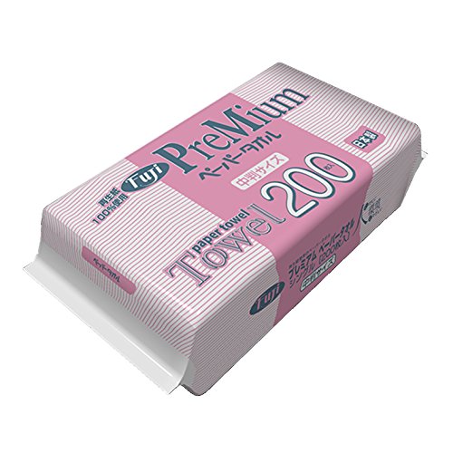 4箱セット　フジナップ/プレミアムペーパータオル 中判 Amazon.co.jp: フジ プレミアムペーパータオル(中判) 入数:200枚×30袋