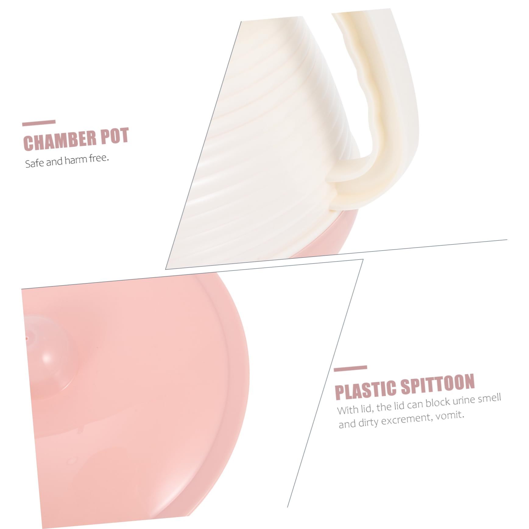 MOLUCKFU 1 Set Plastic Urinal Pot Lid Children Chamber Pot Portable Adults Spittoon Patient Night Urinal