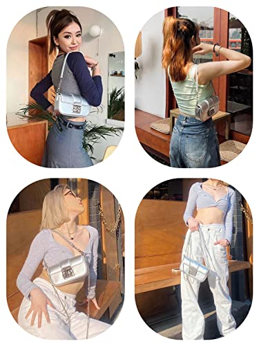 90s Shoulder Bags Women, Trendy Handbag Girls Chic Style Crossbody Clutch Purse Fashion4