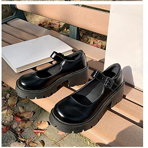 So Simpok Womens Gothic Platform Pumps Ankle Strap Mary Jane Shoes Cute Shoes School Uniform Pumps Shoes #TOP5