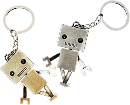 Amazon.co.jp: [OFFSCH] ヴィンテージロボットキーチェーン 金属