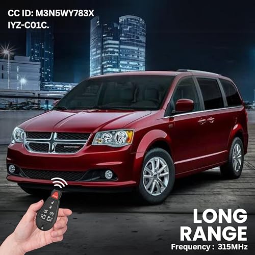 Sustituye el mando roto con este control remoto de entrada sin llave para Dodge Grand Caravan 7