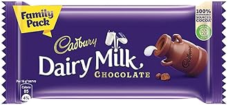 Dairy Milk Chocolate Bar Family Pack, 130 grams